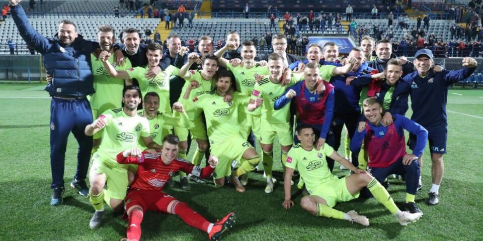 Koprivnica: Slavlje igrača Dinama nakon osiguranog naslova prvaka