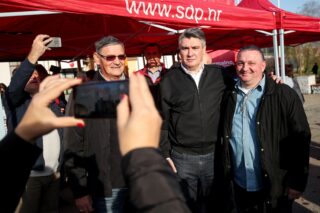 Predsjednički kandidat Zoran Milanović posjetio je građane Siska