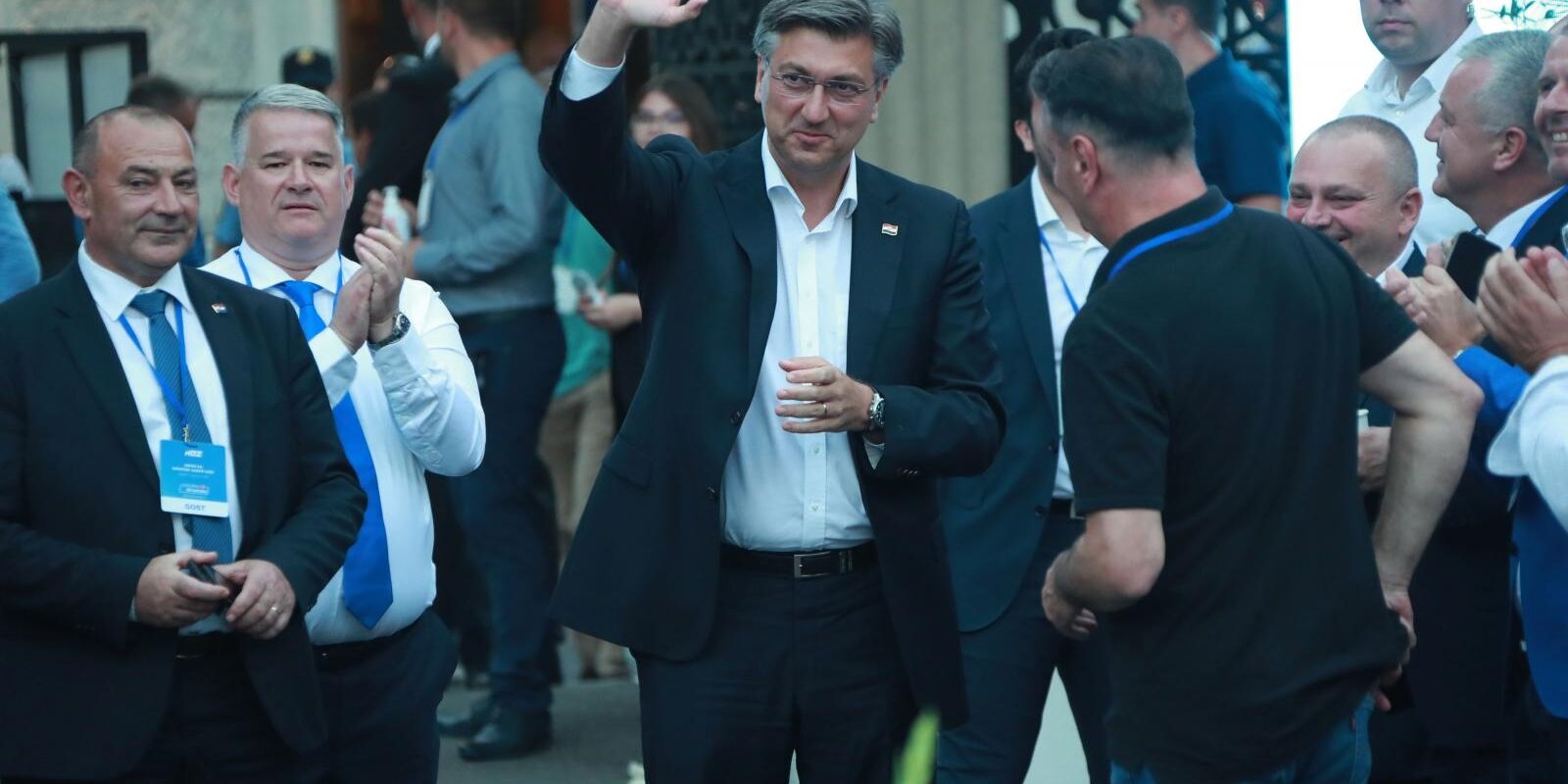 Zagreb: Doček izbornih rezultata u stožeru HDZ-a