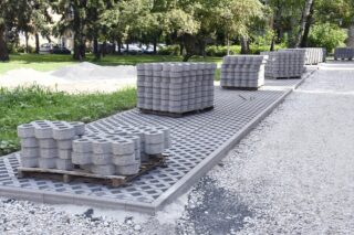 Sisak: Započeli radovi na uređenju parkirališta na Trgu hrvatskih branitelja