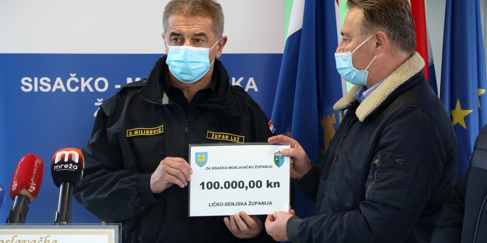 Sisak: Darko Milinović donirao 100000 kuna mjestima koja su stradala u potresu