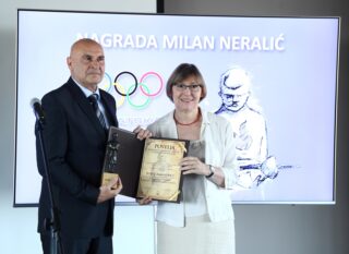 Zagreb: Svečana dodjela nagrade Milan Neralić 2021. Hrvatskog olimpijskoh odbora