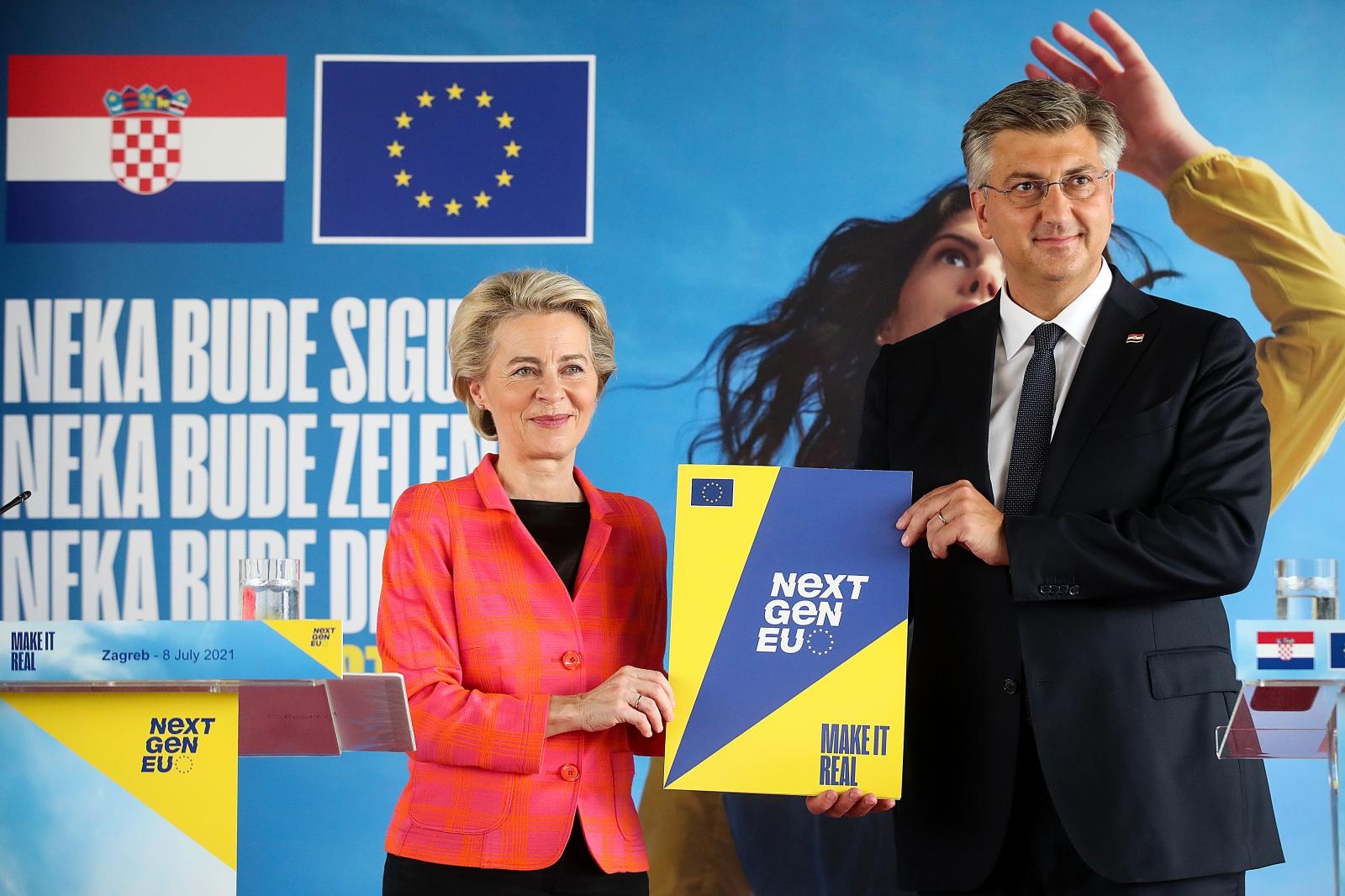 Predsjednica Europske komisije Ursula von der Leyen u posjetu Hrvatskoj