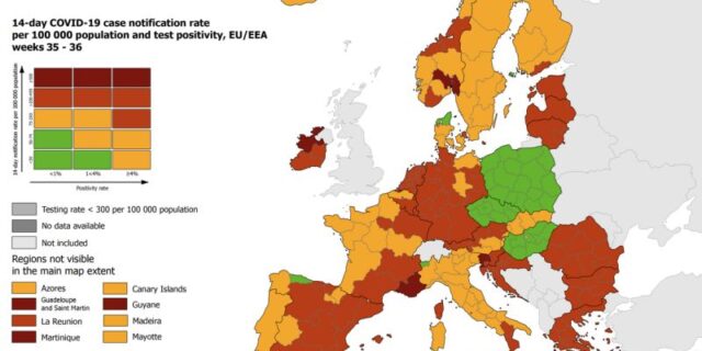 covid karta europe