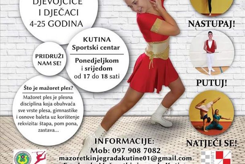 mažoretkinje upisi kutina
