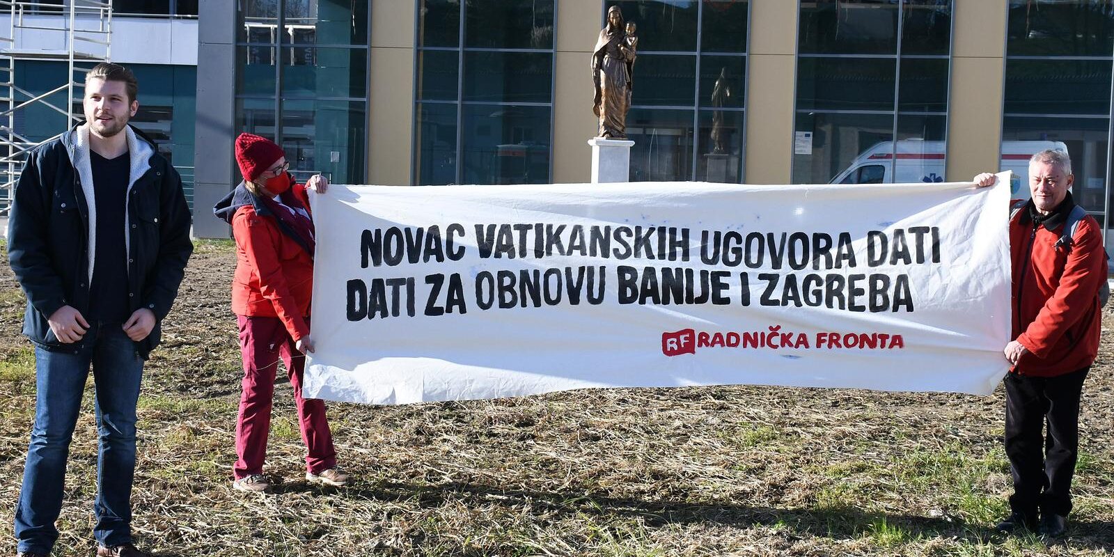 Sisak: Radnička fronta traži da se novac iz Vatikanskih ugovora da za obnovu Banije i Zagreba