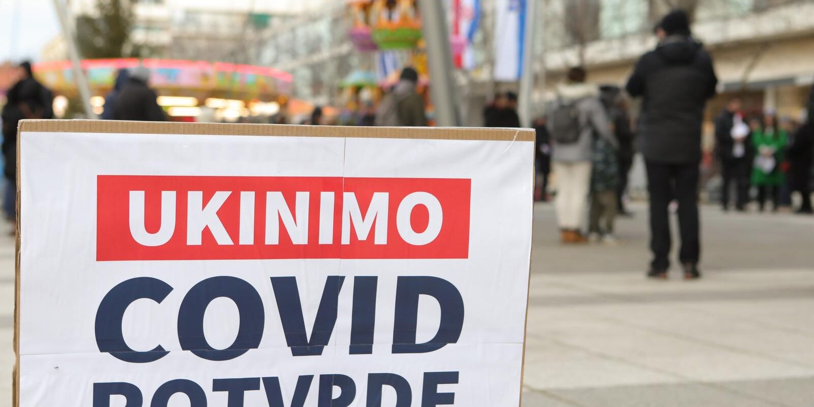 Osijek: Prosvjed protiv covid potvrda