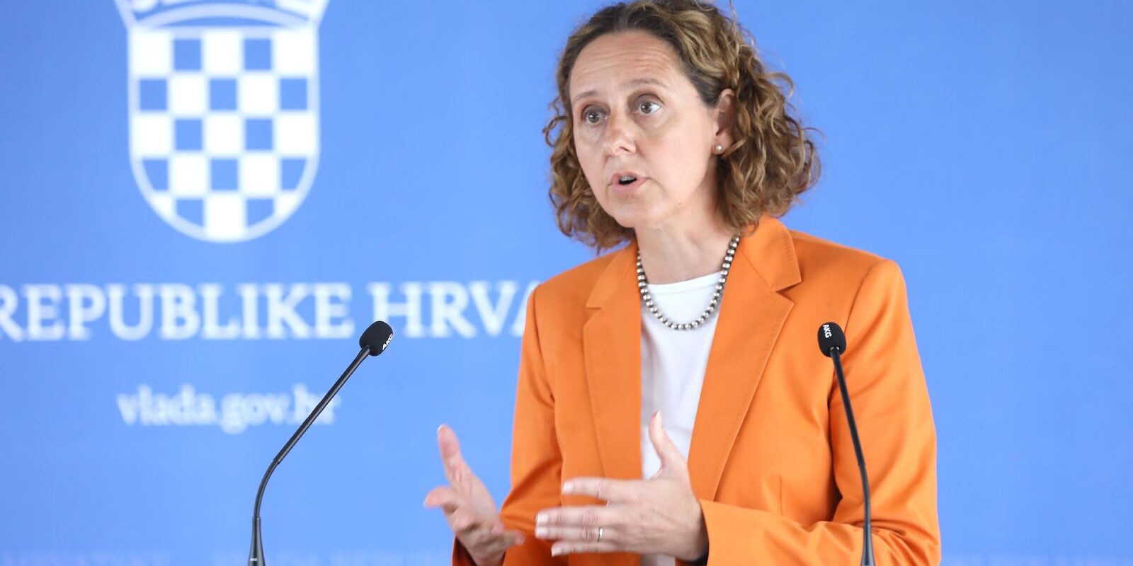 Zagreb: Ministrica Nina Obuljen Koržinek održala konferenciju za medije