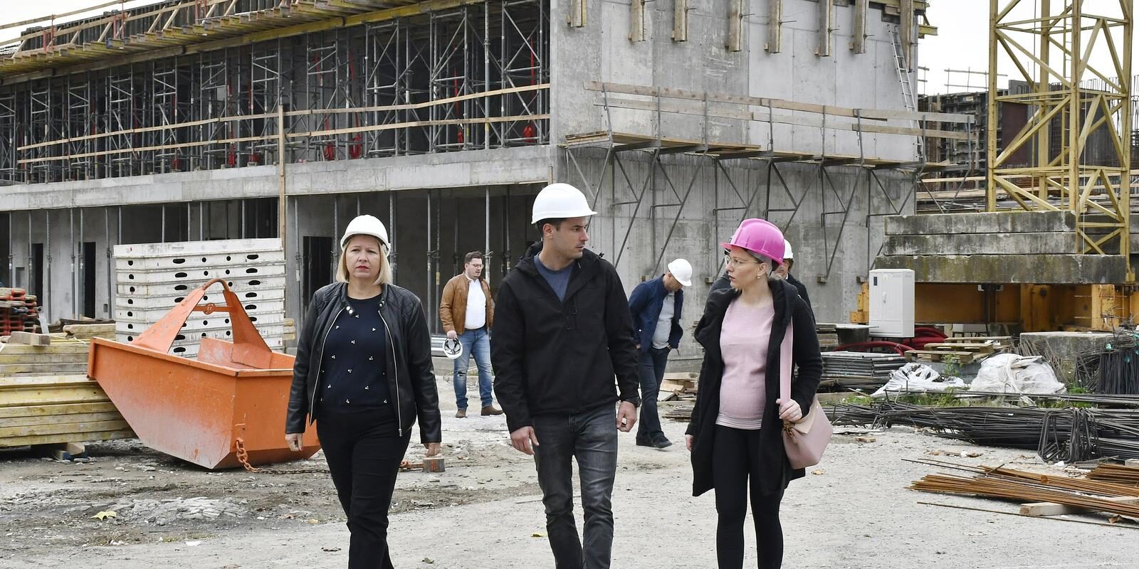 Sisak: Gradonačelnica Kristina Ikić Baniček obišla gradilište Obrazovnog kompleksa Galdovo
