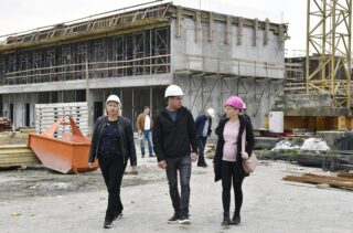 Sisak: Gradonačelnica Kristina Ikić Baniček obišla gradilište Obrazovnog kompleksa Galdovo