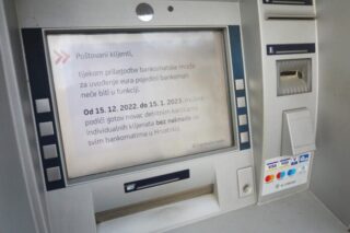 Zbog prelaska na euro pojedini bankomati ne rade