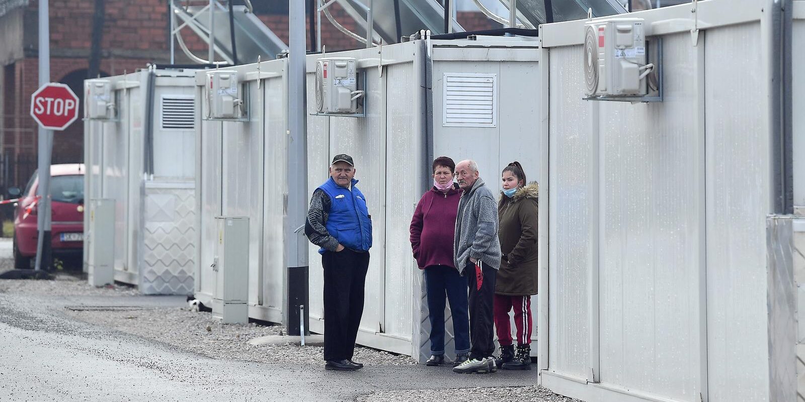 Petrinja: Kontejnersko naselje Sajmište gdje su smješteni stanovnici čiji su domovi uništeni u potresu