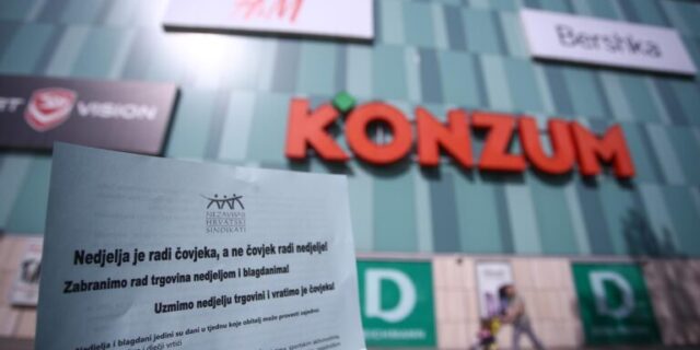 Zagreb: Prvosvibanjska podjela letaka protiv rada trgovina nedjeljom i blagdanom