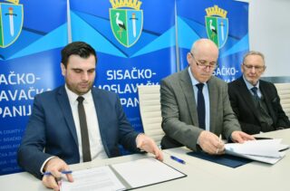 Sisak: Božinović, Bačić i Celjak potpisali ugovor o uporabi prostora Tuškanove kuće
