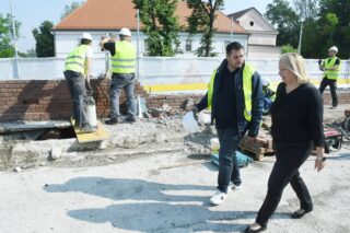 Sisak: Gradonačelnica Ikić Baniček obišla je radove na Starom mostu vrijedne 6,3 milijuna eura
