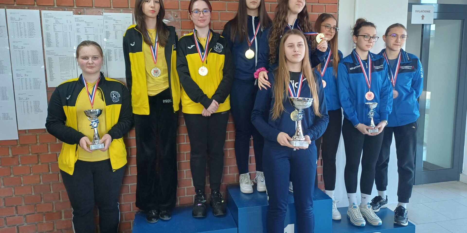 Juniorke 2. mjesto liga 2023-2024 Lorena Kušan, Zoja Šaban, Tea Ilijević