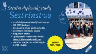 Stručni diplomski studij sestrinstvo Veleučilište Ivanić-Grad.