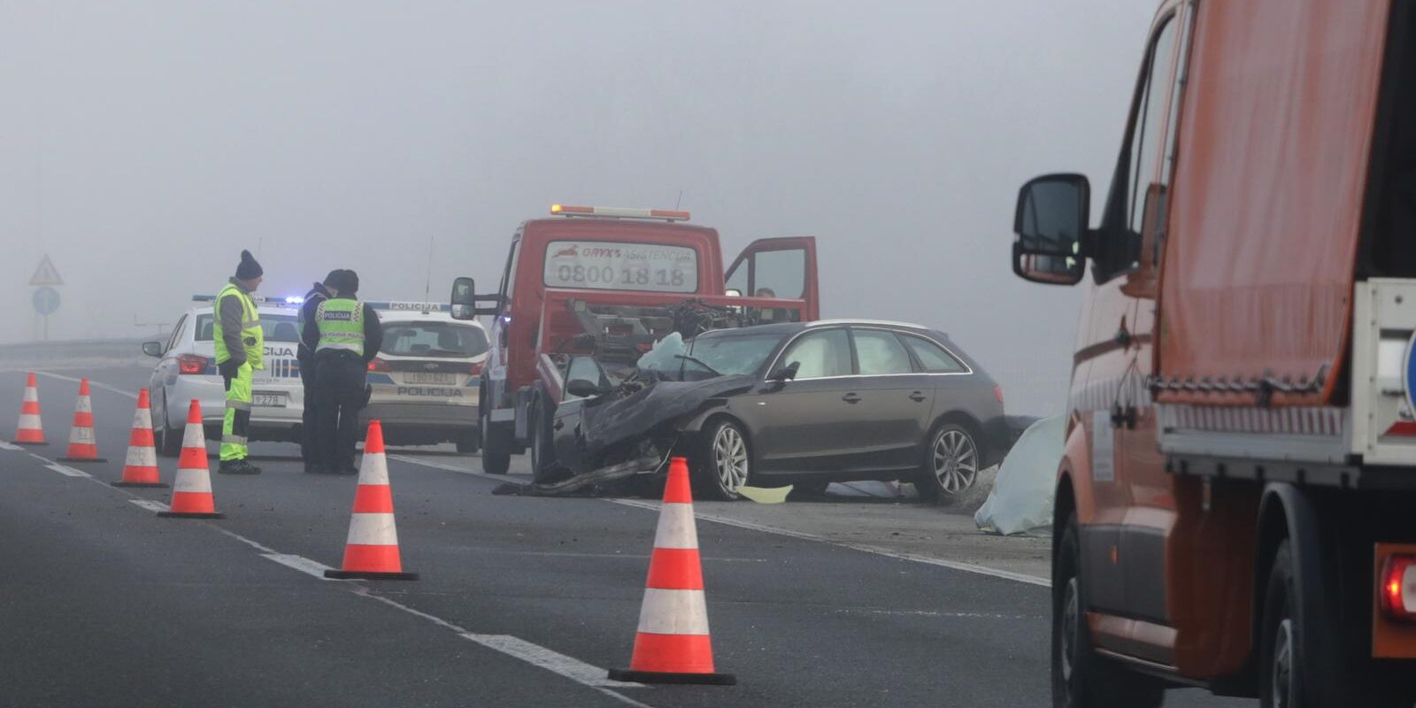 prometna nesreća autocesta sudar