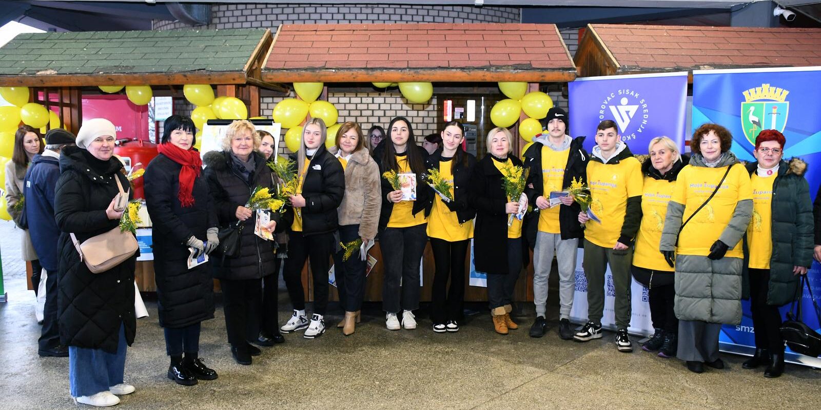 Na sisačkoj tržnici obilježen Dan mimoza – Nacionalni dan borbe protiv raka vrata maternice