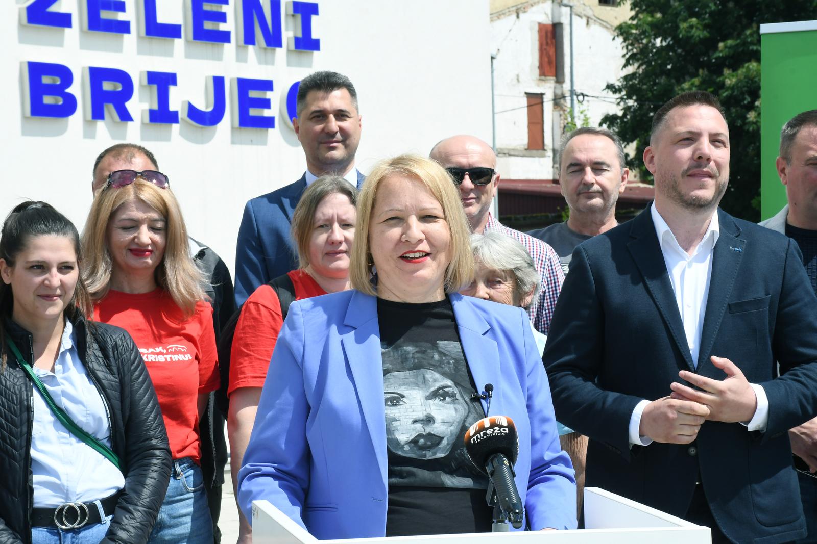 Sisak: Kristina Ikić Baniček predstavila je liste za Gradsko vijeće Grada Siska i gradonačelnicu Grada Siska