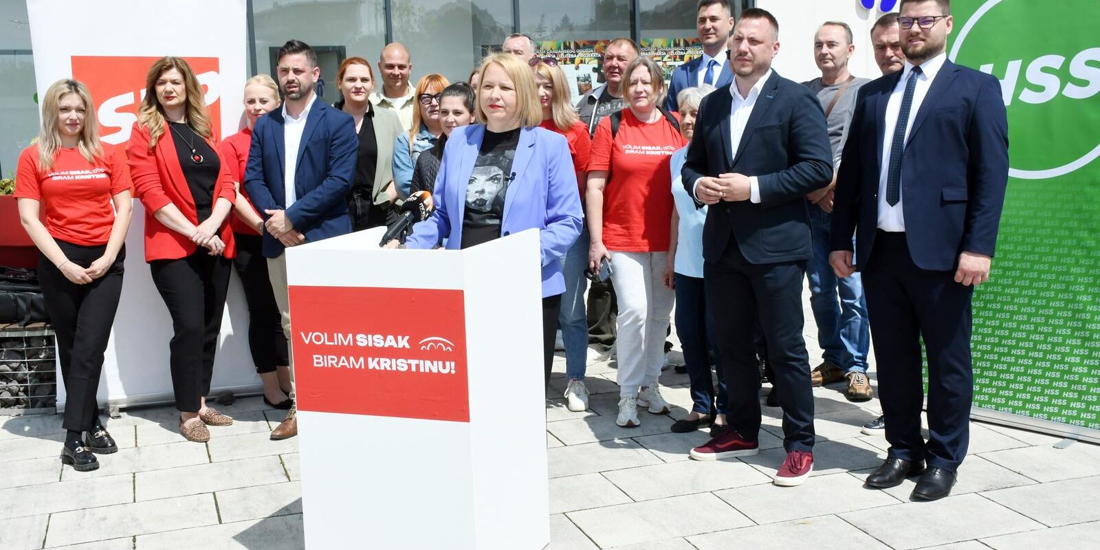 Sisak: Kristina Ikić Baniček predstavila je liste za Gradsko vijeće Grada Siska i gradonačelnicu Grada Siska