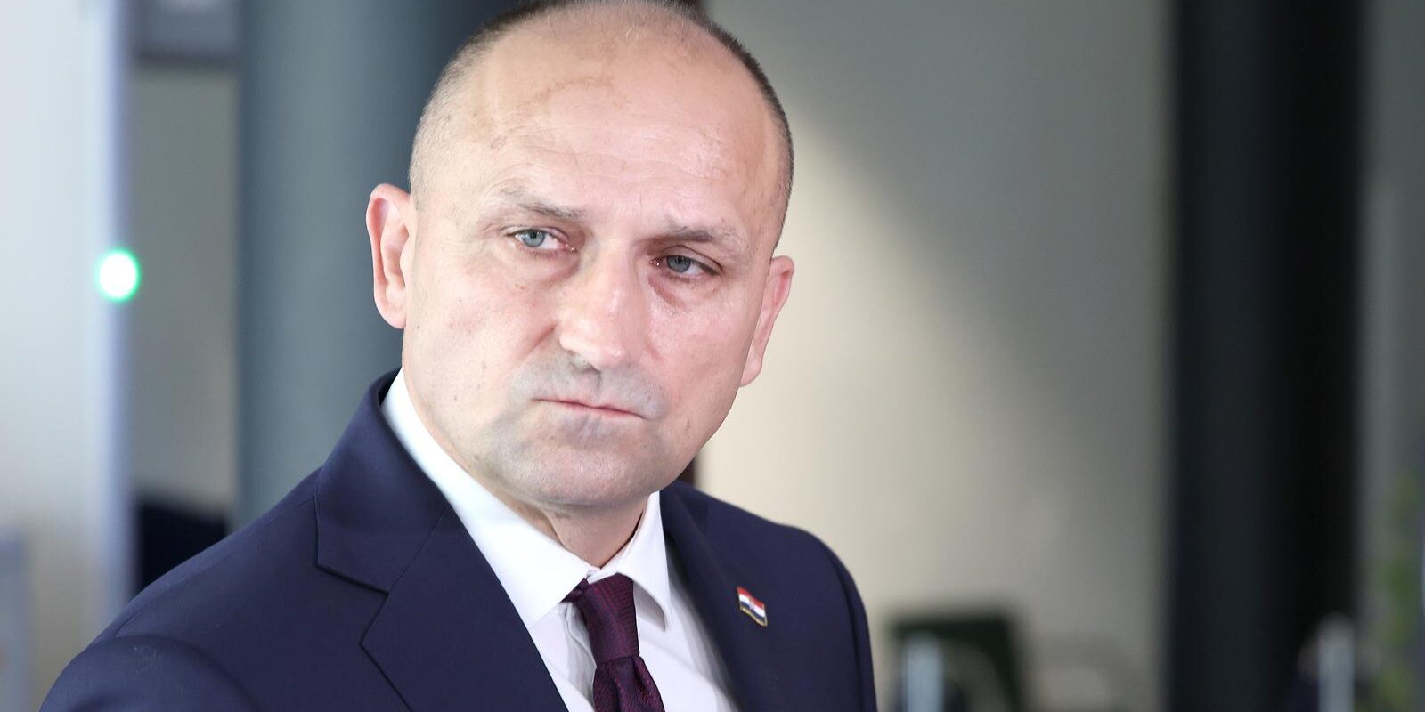 Zagreb: Izjava za medije ministra obrane Ivana Anušića uoči sjednice Sabora