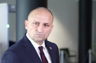 Zagreb: Izjava za medije ministra obrane Ivana Anušića uoči sjednice Sabora