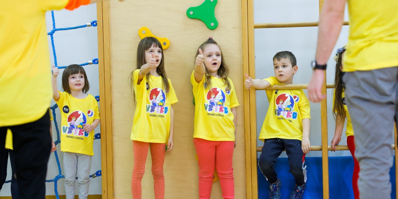 Demonstracijski trening rukometa u vrtićima