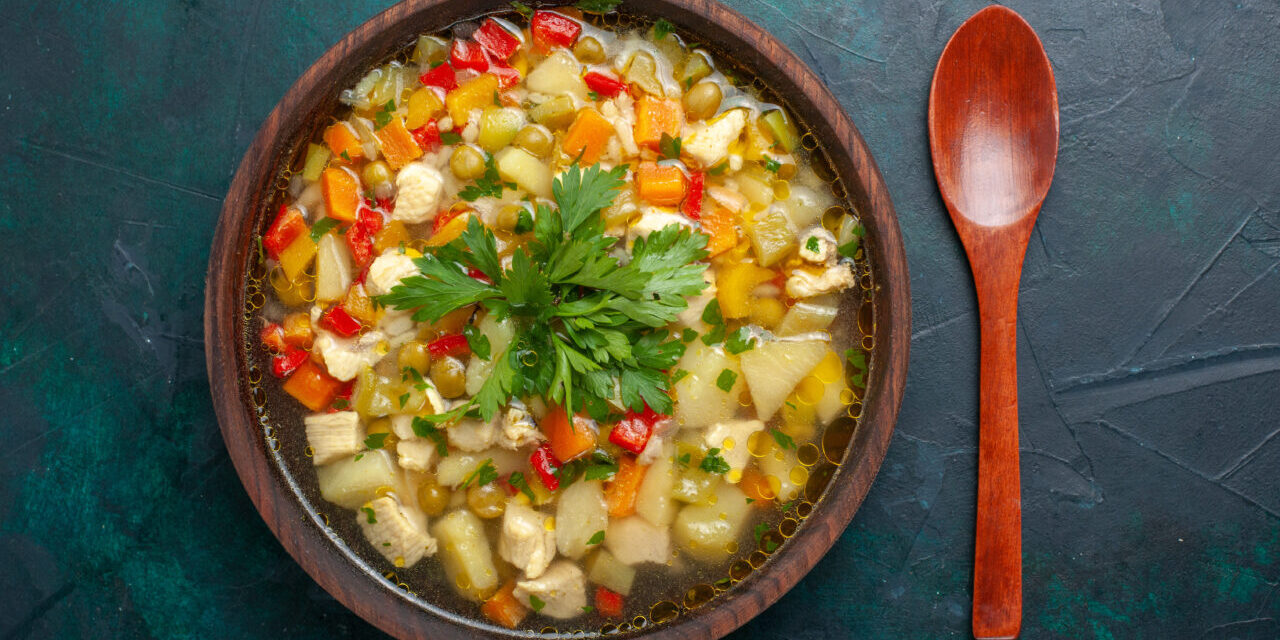 top-view-delicious-vegetable-soup-with-different-ingredients-inside-brown-plate-dark-desk-soup-vegetables-sauce-meal-food-hot-food-1280×853