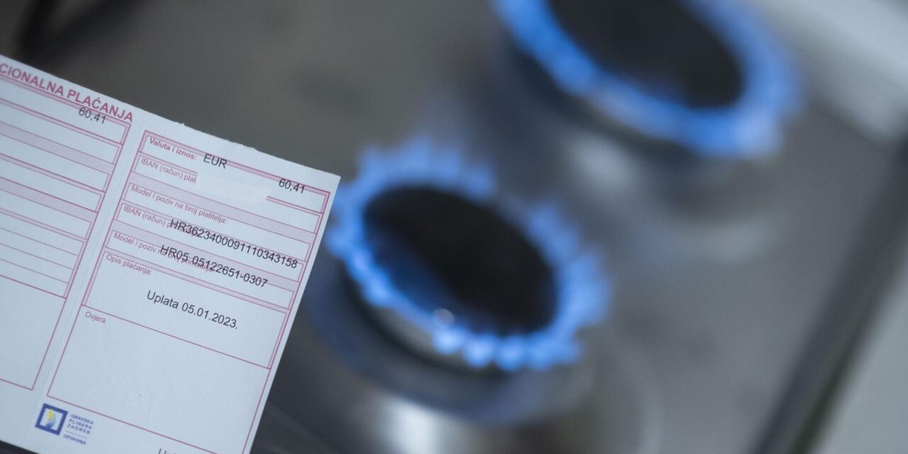 Cijena računa za plin iskazana u eurima