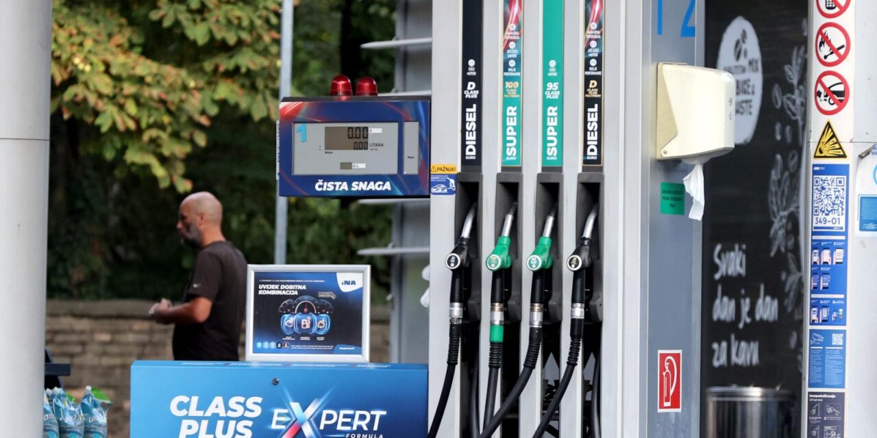 Zagreb: Benzin poskupljuje 7, a dizel 9 centi po litri