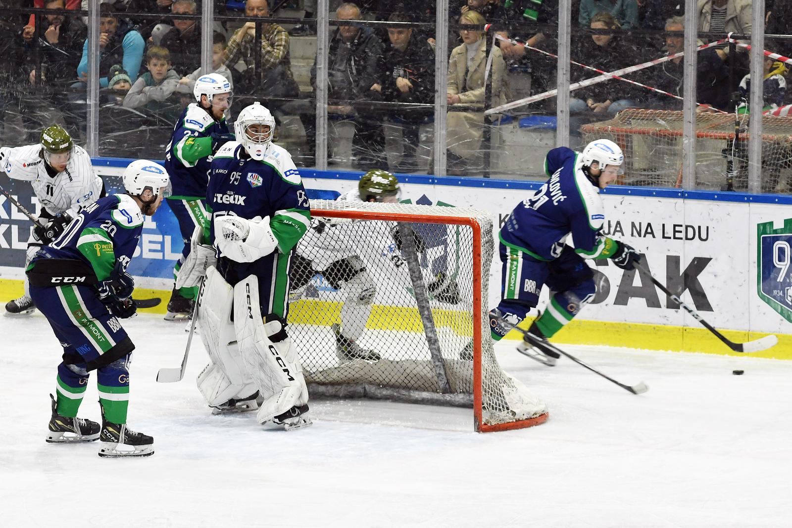 Sisak: Sedma utakmica polufinala Alpske hokej lige KHL Sisak – HC Merano 2:3