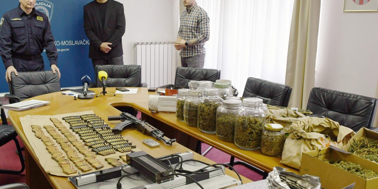 Sisak: Završeno kriminalističko istraživanje 47-godišnjaka zbog droga i oružja